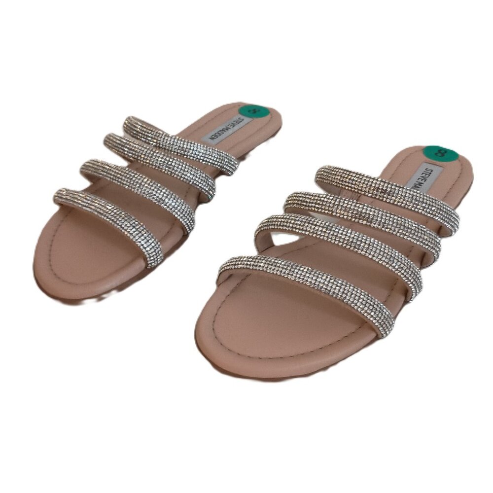 Steve Madden Glass Beaded Strappy Sandals Wms 8